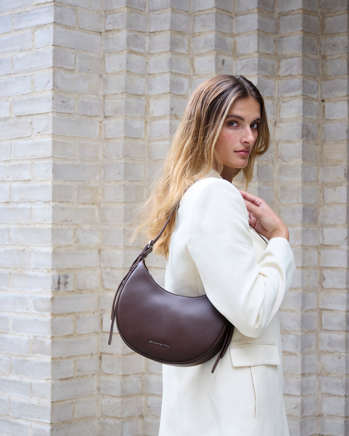 SYLVAN STITCH HOBO Brown
